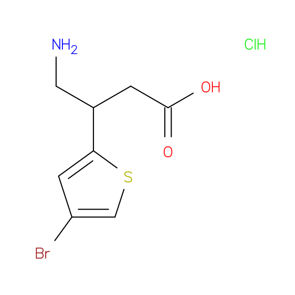 4-amino-3-(4-bromothiophen-2-yl)butanoic acid hydrochloride