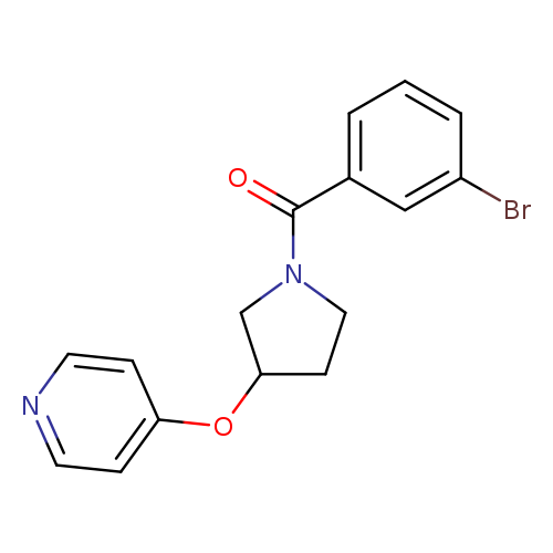 4-{[1-(3-bromobenzoyl)pyrrolidin-3-yl]oxy}pyridine