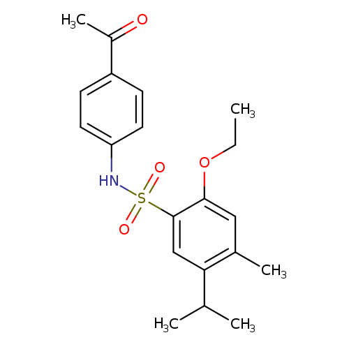 N-(4-acetylphenyl)-2-ethoxy-4-methyl-5-(propan-2-yl)benzene-1-sulfonamide
