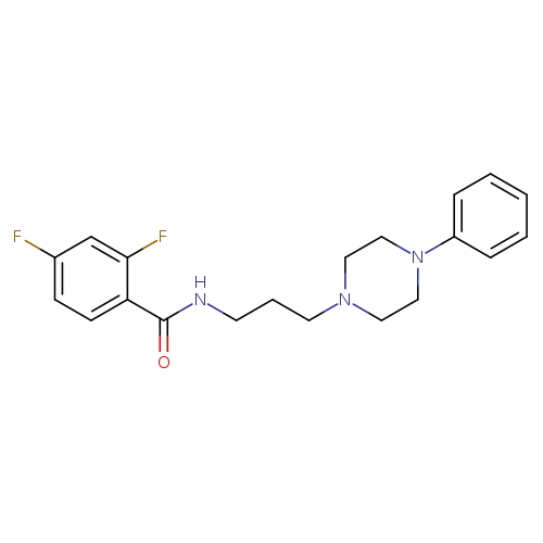2,4-difluoro-N-[3-(4-phenylpiperazin-1-yl)propyl]benzamide