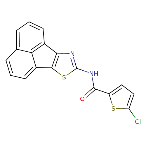 5-chloro-N-{11-thia-13-azatetracyclo[7.5.1.0^{5,15}.0^{10,14}]pentadeca-1,3,5(15),6,8,10(14),12-heptaen-12-yl}thiophene-2-carboxamide