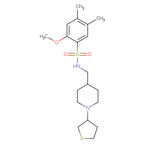 2-methoxy-4,5-dimethyl-N-{[1-(thiolan-3-yl)piperidin-4-yl]methyl}benzene-1-sulfonamide