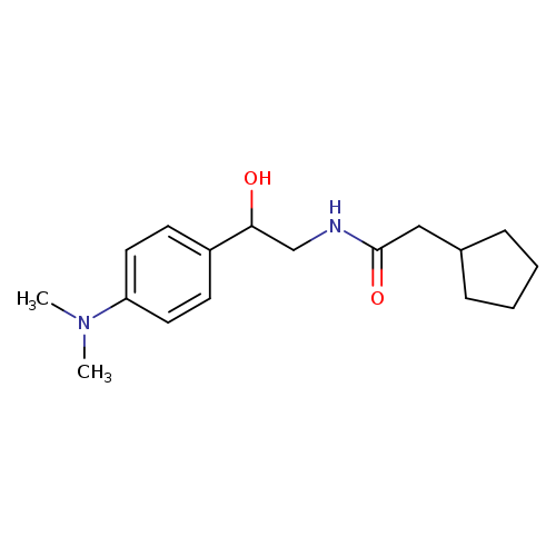 2-cyclopentyl-N-{2-[4-(dimethylamino)phenyl]-2-hydroxyethyl}acetamide