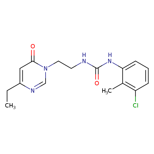 1-(3-chloro-2-methylphenyl)-3-[2-(4-ethyl-6-oxo-1,6-dihydropyrimidin-1-yl)ethyl]urea