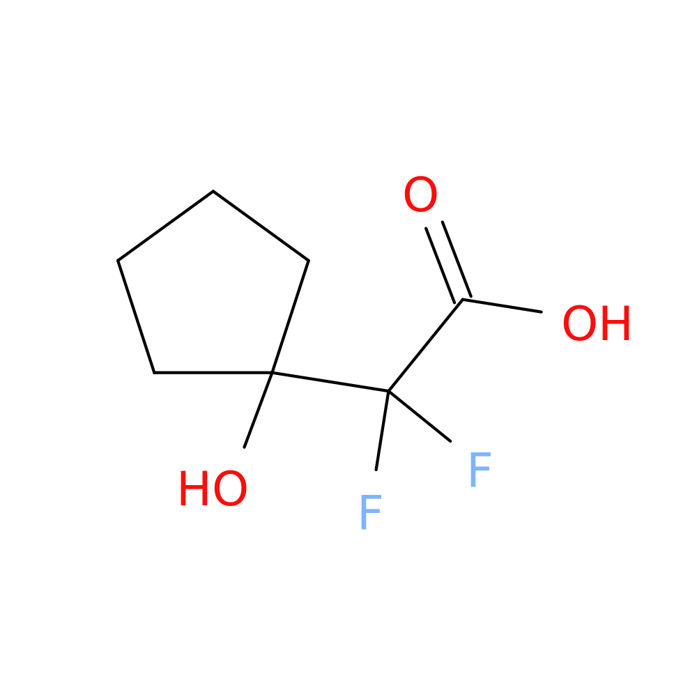 2,2-difluoro-2-(1-hydroxycyclopentyl)acetic acid