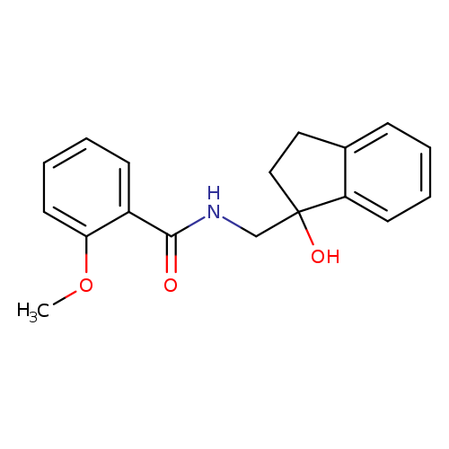 N-[(1-hydroxy-2,3-dihydro-1H-inden-1-yl)methyl]-2-methoxybenzamide