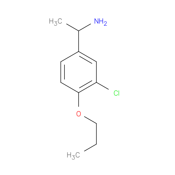 1-(3-Chloro-4-propoxyphenyl)ethan-1-amine