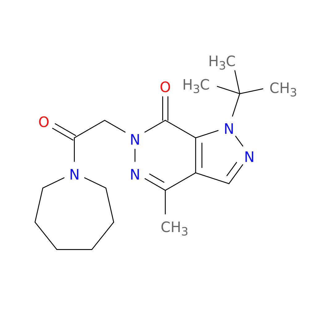 6-[2-(azepan-1-yl)-2-oxoethyl]-1-tert-butyl-4-methyl-1H,6H,7H-pyrazolo[3,4-d]pyridazin-7-one