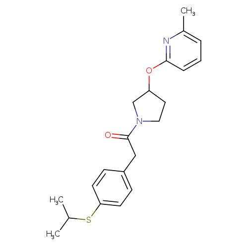 1-{3-[(6-methylpyridin-2-yl)oxy]pyrrolidin-1-yl}-2-[4-(propan-2-ylsulfanyl)phenyl]ethan-1-one