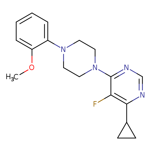 4-cyclopropyl-5-fluoro-6-[4-(2-methoxyphenyl)piperazin-1-yl]pyrimidine