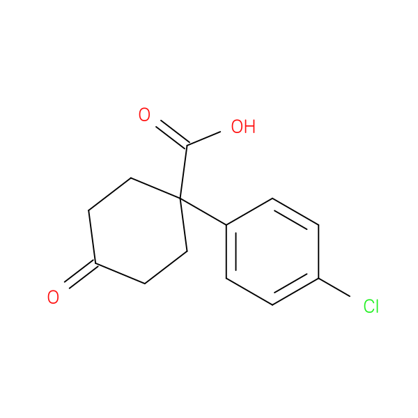 1-(4-CHLOROPHENYL)-4-OXOCYCLOHEXANECARBOXYLIC ACID