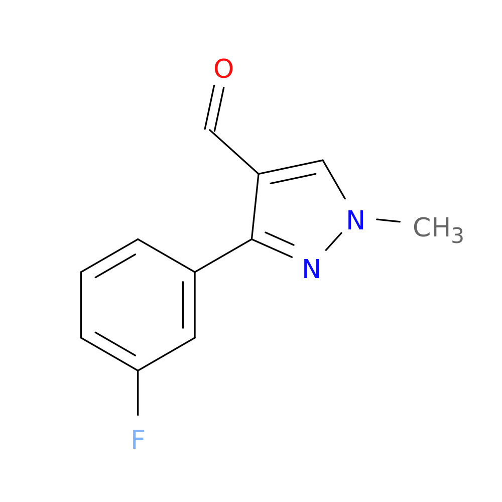 3-(3-fluorophenyl)-1-methyl-1H-pyrazole-4-carbaldehyde