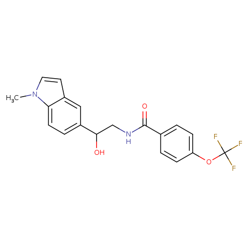 N-[2-hydroxy-2-(1-methyl-1H-indol-5-yl)ethyl]-4-(trifluoromethoxy)benzamide