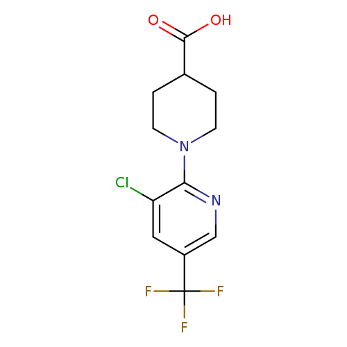 1-[3-Chloro-5-(trifluoromethyl)pyridin-2-yl]piperidine-4-carboxylic acid