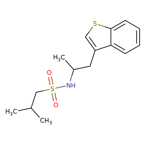 N-[1-(1-benzothiophen-3-yl)propan-2-yl]-2-methylpropane-1-sulfonamide