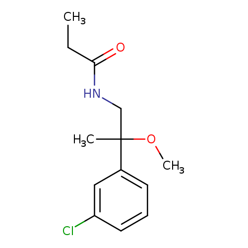 N-[2-(3-chlorophenyl)-2-methoxypropyl]propanamide
