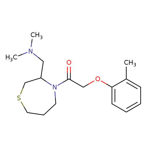 1-{3-[(dimethylamino)methyl]-1,4-thiazepan-4-yl}-2-(2-methylphenoxy)ethan-1-one