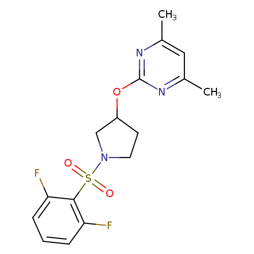 2-{[1-(2,6-difluorobenzenesulfonyl)pyrrolidin-3-yl]oxy}-4,6-dimethylpyrimidine