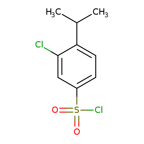 3-Chloro-4-(propan-2-yl)benzene-1-sulfonyl chloride