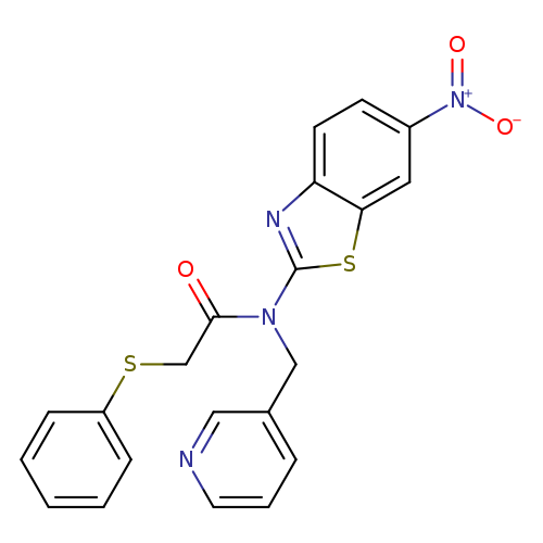 N-(6-nitro-1,3-benzothiazol-2-yl)-2-(phenylsulfanyl)-N-[(pyridin-3-yl)methyl]acetamide
