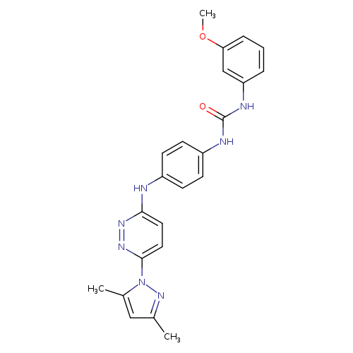 1-(4-{[6-(3,5-dimethyl-1H-pyrazol-1-yl)pyridazin-3-yl]amino}phenyl)-3-(3-methoxyphenyl)urea