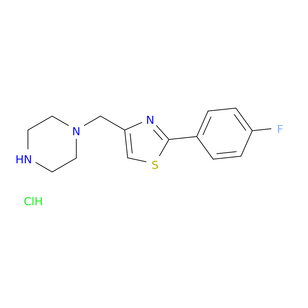 1-{[2-(4-fluorophenyl)-1,3-thiazol-4-yl]methyl}piperazine hydrochloride