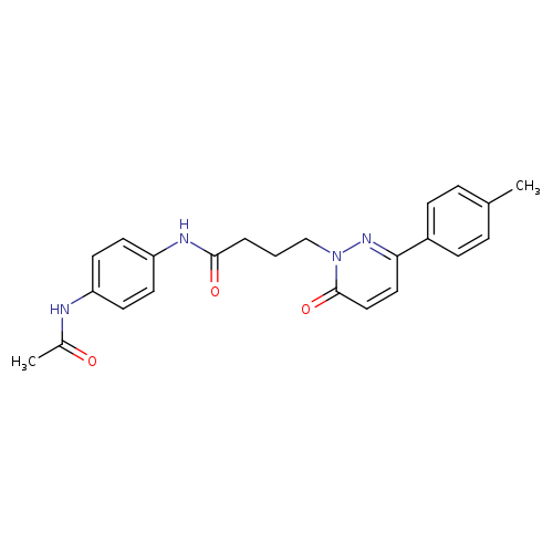 N-(4-acetamidophenyl)-4-[3-(4-methylphenyl)-6-oxo-1,6-dihydropyridazin-1-yl]butanamide