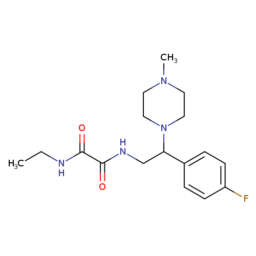 N-ethyl-N'-[2-(4-fluorophenyl)-2-(4-methylpiperazin-1-yl)ethyl]ethanediamide