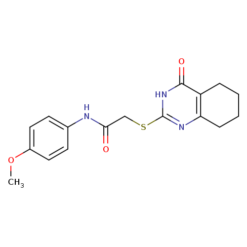 N-(4-methoxyphenyl)-2-[(4-oxo-3,4,5,6,7,8-hexahydroquinazolin-2-yl)sulfanyl]acetamide