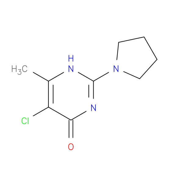 5-Chloro-6-methyl-2-pyrrolidin-1-ylpyrimidin-4(1h)-one