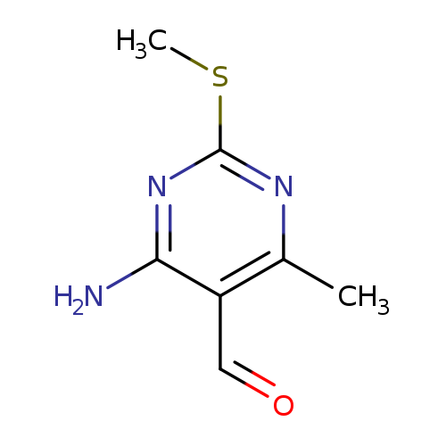 4-AMINO-6-METHYL-2-(METHYLSULFANYL)PYRIMIDINE-5-CARBALDEHYDE
