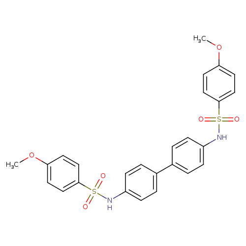 4-methoxy-N-[4'-(4-methoxybenzenesulfonamido)-[1,1'-biphenyl]-4-yl]benzene-1-sulfonamide