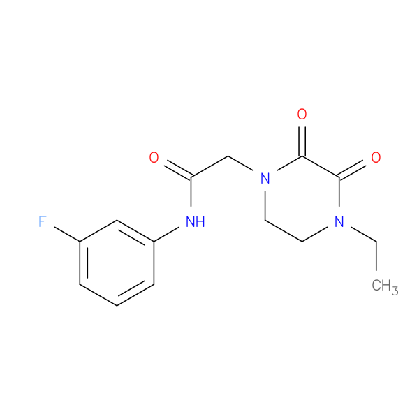 2-(4-ethyl-2,3-dioxopiperazin-1-yl)-N-(3-fluorophenyl)acetamide
