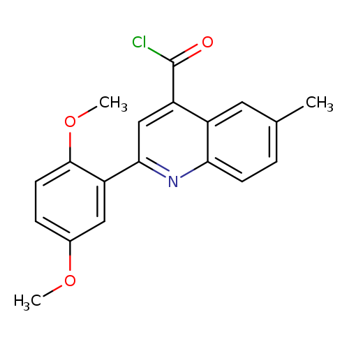 2-(2,5-Dimethoxyphenyl)-6-methylquinoline-4-carbonyl chloride