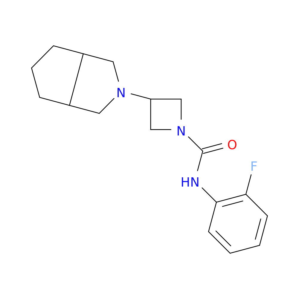 N-(2-fluorophenyl)-3-{octahydrocyclopenta[c]pyrrol-2-yl}azetidine-1-carboxamide