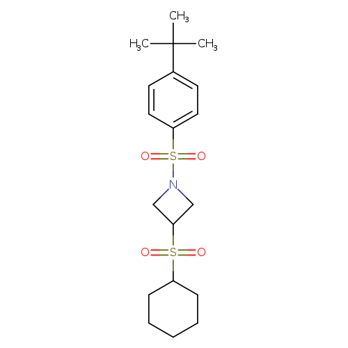 1-(4-tert-butylbenzenesulfonyl)-3-(cyclohexanesulfonyl)azetidine