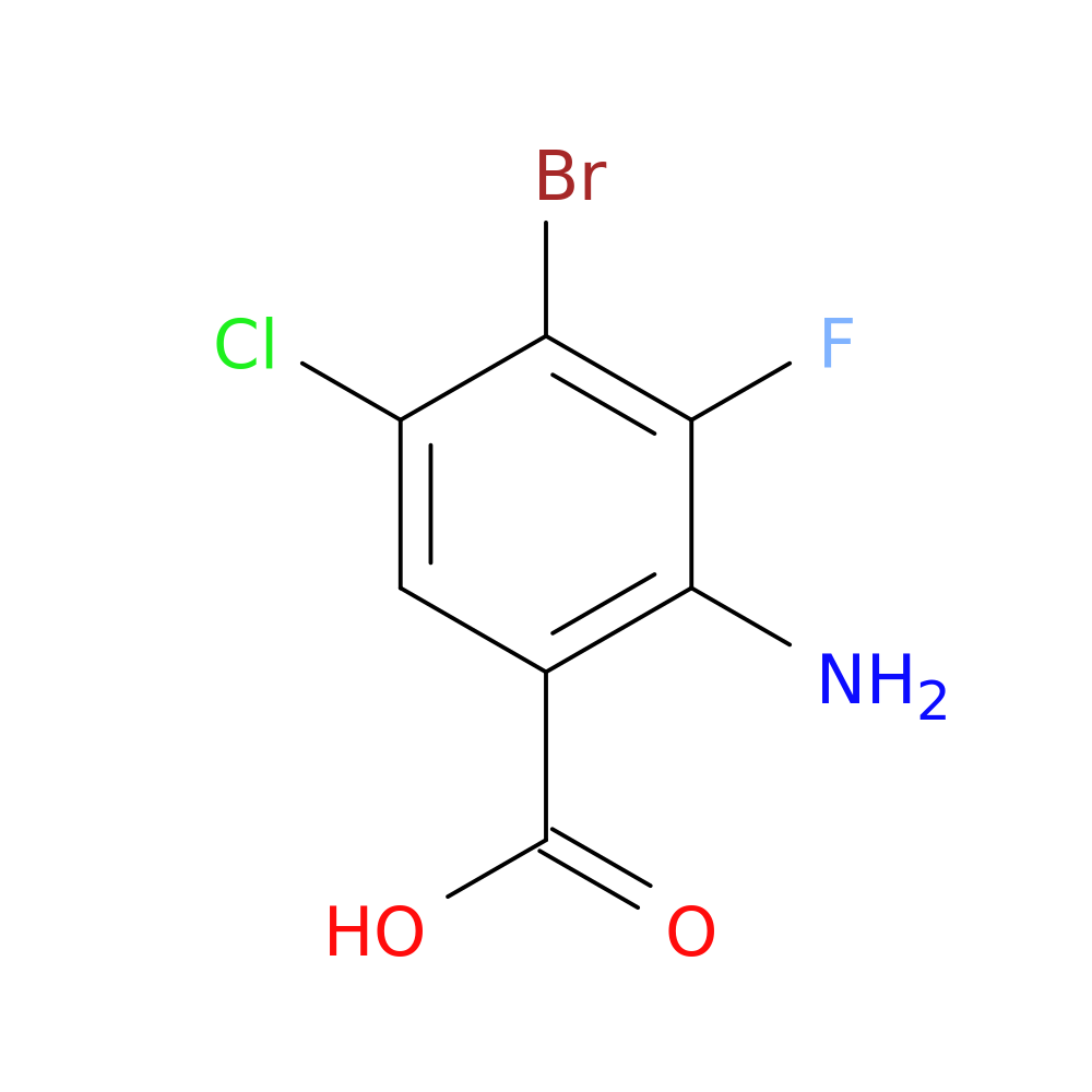 Benzoic acid, 2-amino-4-bromo-5-chloro-3-fluoro-