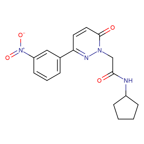 N-cyclopentyl-2-[3-(3-nitrophenyl)-6-oxo-1,6-dihydropyridazin-1-yl]acetamide