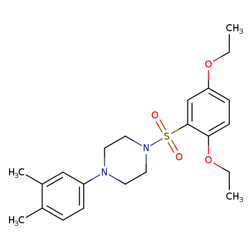 1-(2,5-diethoxybenzenesulfonyl)-4-(3,4-dimethylphenyl)piperazine