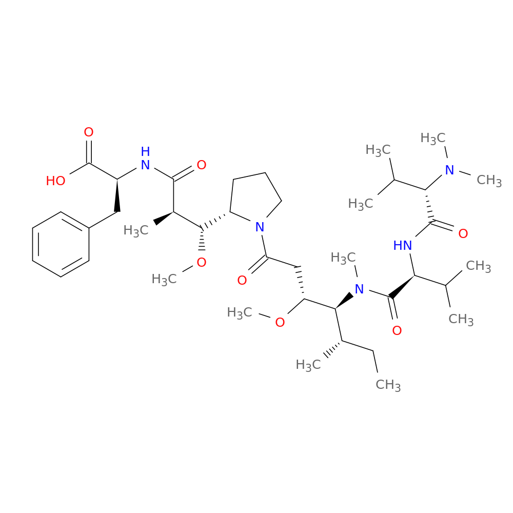 N,N-Dimethyl-L-valyl-L-valyl-(3R,4S,5S)-3-methoxy-5-methyl-4-(methylamino)heptanoyl-(αR,βR,2S)-β-methoxy-α-methyl-2-pyrrolidinepropanoyl-L-phenylalanine