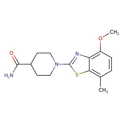 1-(4-methoxy-7-methyl-1,3-benzothiazol-2-yl)piperidine-4-carboxamide