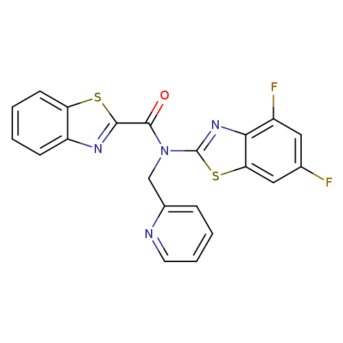 N-(4,6-difluoro-1,3-benzothiazol-2-yl)-N-[(pyridin-2-yl)methyl]-1,3-benzothiazole-2-carboxamide