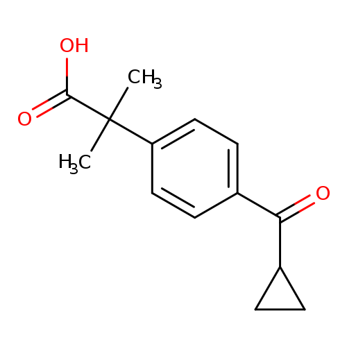 Benzeneacetic acid, 4-(cyclopropylcarbonyl)-α,α-dimethyl-
