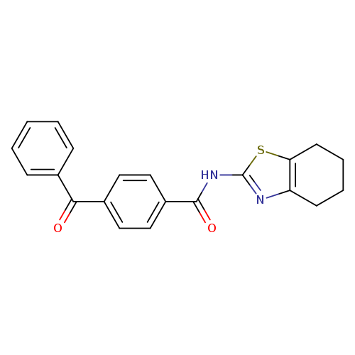 4-benzoyl-N-(4,5,6,7-tetrahydro-1,3-benzothiazol-2-yl)benzamide