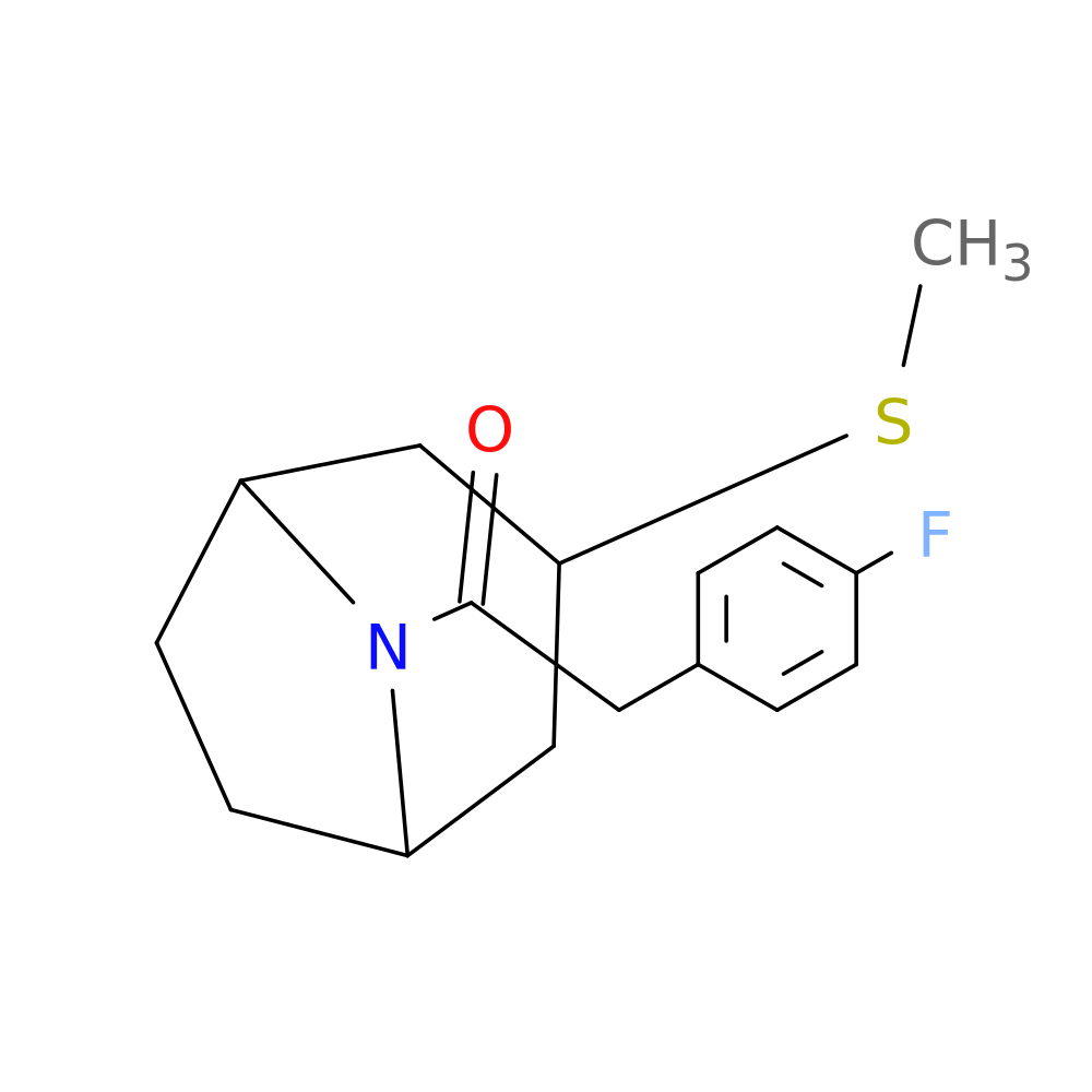 2-(4-fluorophenyl)-1-[3-(methylsulfanyl)-8-azabicyclo[3.2.1]octan-8-yl]ethan-1-one