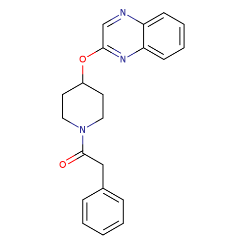 2-phenyl-1-[4-(quinoxalin-2-yloxy)piperidin-1-yl]ethan-1-one