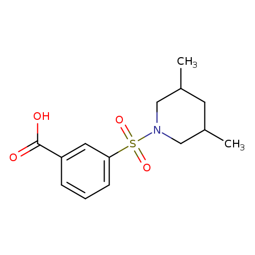 3-[(3,5-dimethylpiperidin-1-yl)sulfonyl]benzoic acid