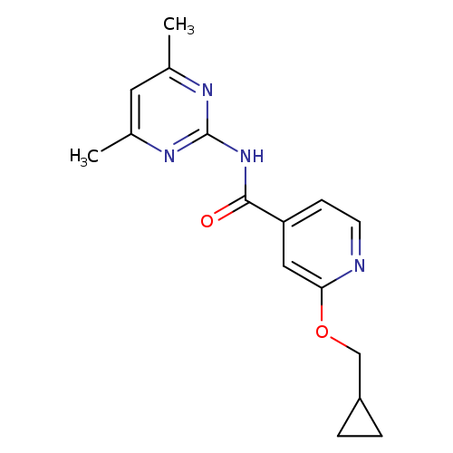 2-(cyclopropylmethoxy)-N-(4,6-dimethylpyrimidin-2-yl)pyridine-4-carboxamide