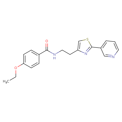 4-ethoxy-N-{2-[2-(pyridin-3-yl)-1,3-thiazol-4-yl]ethyl}benzamide