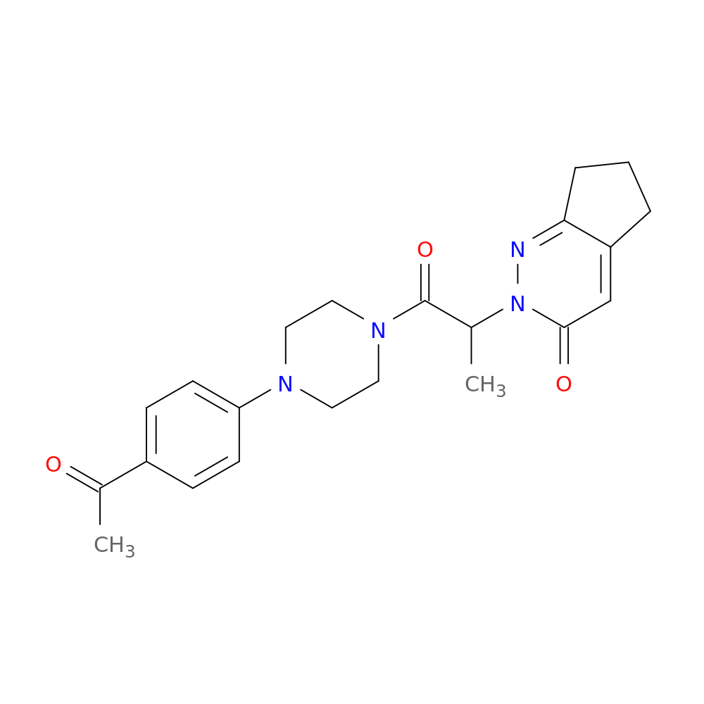 2-{1-[4-(4-acetylphenyl)piperazin-1-yl]-1-oxopropan-2-yl}-2H,3H,5H,6H,7H-cyclopenta[c]pyridazin-3-one
